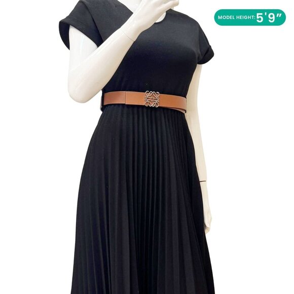 LOEWE Anagram Reversible Leather Belt Brown Size 85/34 - Picture 2 of 11